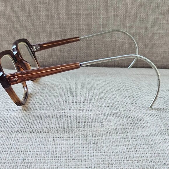 Vintage Romco Women Eyeglasses Frame Brown Z 87 Eye Wear 4 1/2 6 1/2 - Picture 8 of 12